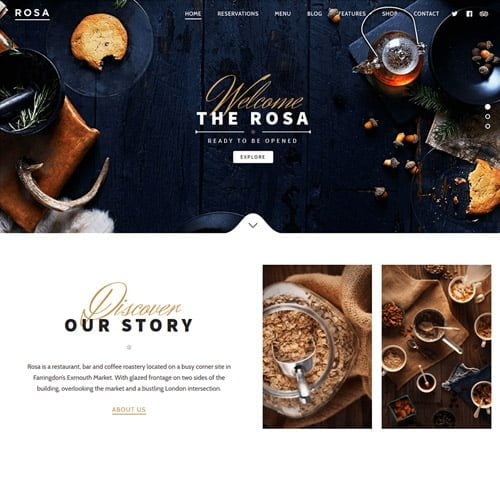 An Exquisite Restaurant WordPress Theme