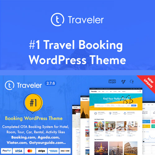 Traveler - Travel Booking WordPress Theme