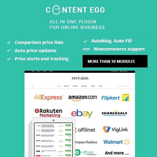 Content Egg all in one plugin for Affiliate Price Comparison Deal sites 1