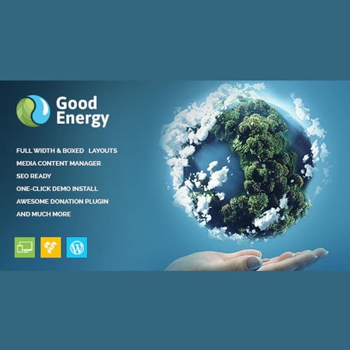 Good Energy Ecology Renewable Power Company WordPress Theme 1