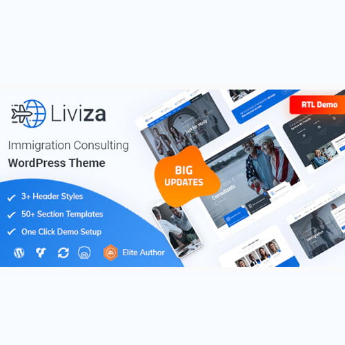 Liviza Immigration Consulting WordPress Theme 1