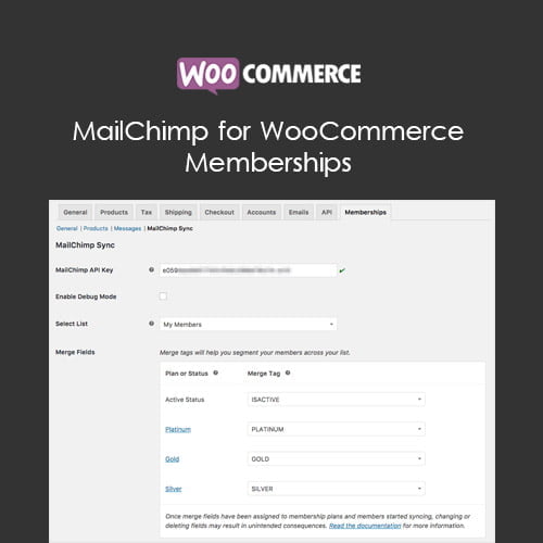 MailChimp for WooCommerce Memberships 1