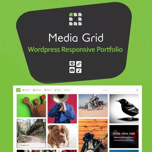 Media Grid – WordPress Responsive Portfolio 1