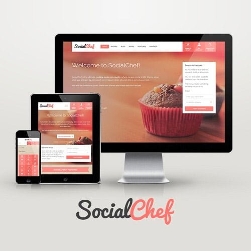SocialChef Social Recipe WordPress Theme