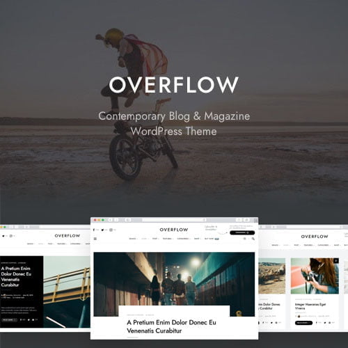 Overflow – Contemporary Blog & Magazine WordPress Theme