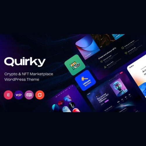 Quirky – NFT, Token & Blockchain WCFM Marketplace WordPress Theme