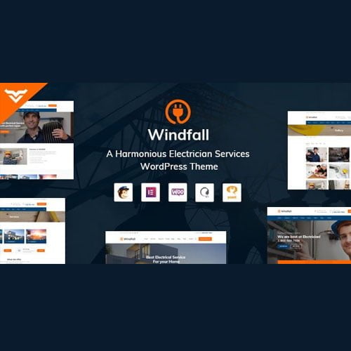Windfall – Electrician Services WordPress Theme