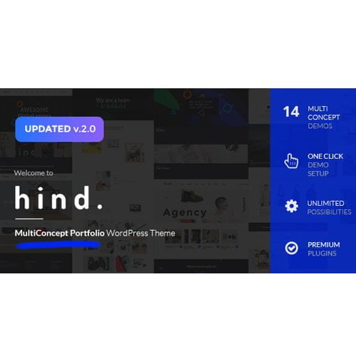 Hind – Multi-Concept Portfolio & Photography WordPress Theme