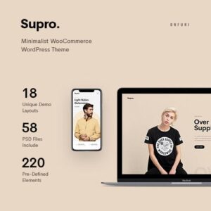 Supro – Minimalist AJAX WooCommerce WordPress Theme