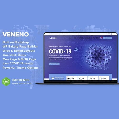 Veneno – Coronavirus Information WordPress Theme