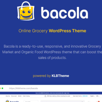 Bacola - Grocery Store and Food eCommerce Theme